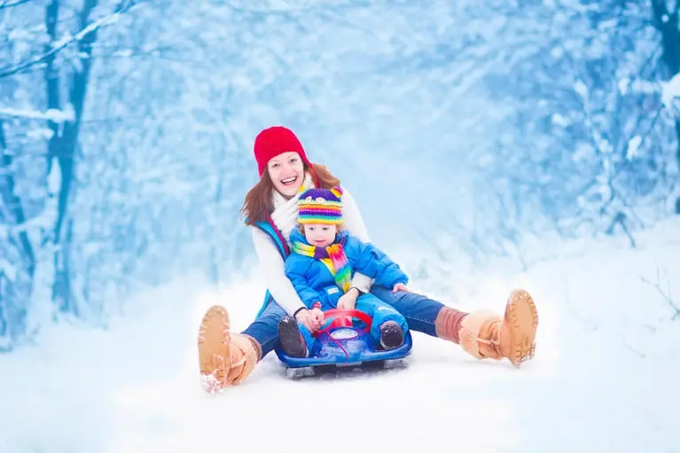 Sledding In Hocking Hills